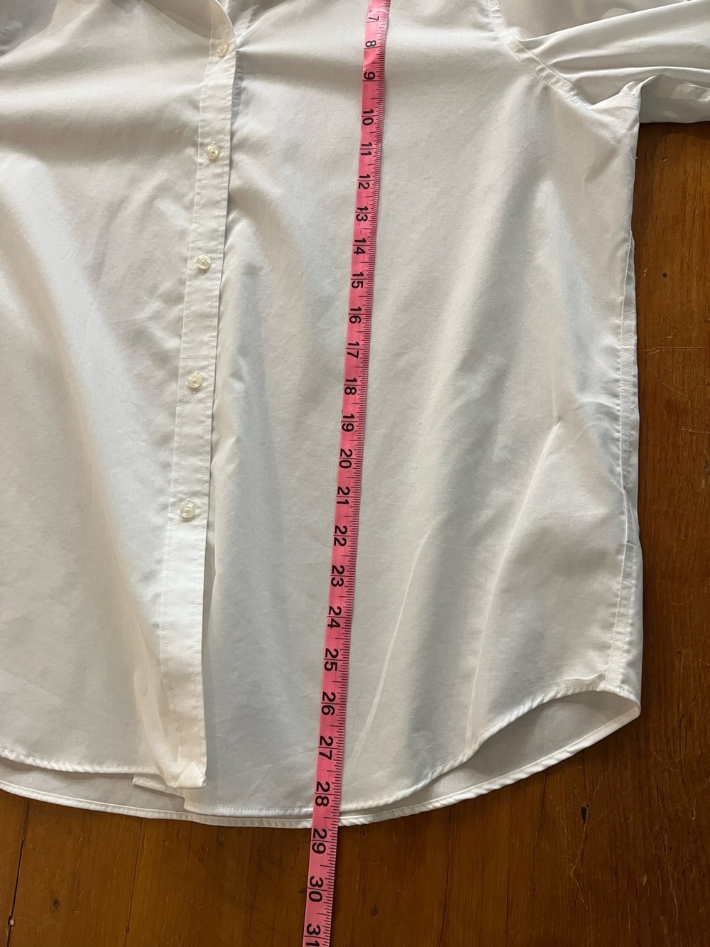 Chaps Perfect Crisp White Cotton Button Down Long Sleeve Shirt Preppy Classic - Picture 6 of 8